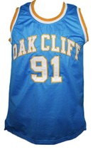 Dennis Rodman Oak Cliff High School Basketball Jersey New Sewn Blue Any Size image 4