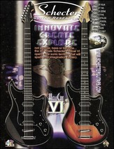 Schecter Guitar Research Hellcat VI series guitar advertisement 8 x 11 ad print - £3.38 GBP