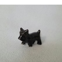 Vintage Scottish Terrier Scottie Dog Figurine Handcrafted Painted Pottery - £7.61 GBP