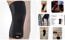 original Copper Fit CF2KNLG6 Knee Compression Sleeve - Black - $12.38 CAD
