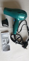 Conair Style &amp; Shine 257TN Hair Dryer Green 2 Heat &amp; Speed Settings 1875... - £9.79 GBP