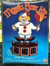 1984 Clown Music Box Kit Dancing Vintage Wood Craft Master Kids Decoration NOS - £7.80 GBP