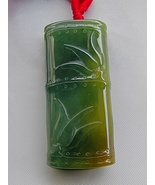 Icy Ice Yellow &amp; Green Burma Jadeite Jade Bamboo Knot Pendant # 67.15 ca... - £774.27 GBP