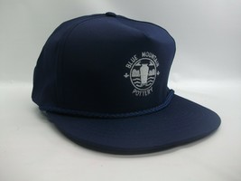 Blue Mountain Pottery Hat Vintage Blue Snapback Baseball Cap - £15.70 GBP