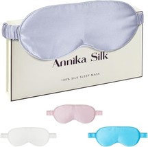 100% Mulberry Silk Sleep Mask - 6A Grade 22 Momme Silk Eye Mask for Slee... - £13.03 GBP