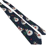 Yule Tie Greetings Mens Necktie Hallmark Snowman Office Work Casual Dad Gift - £13.07 GBP