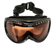 Scott Ski Goggles Black Frame Orange Lens Foam In Good Condition - $17.08