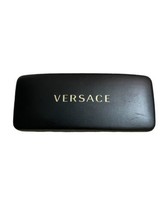 VERSACE Designer Black Hard Leather Clamshell Sunglasses/Eyeglasses CASE ONLY - £7.46 GBP