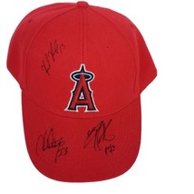 Sixth Man Promotional Red MLB Los Angeles Baseball Cap Hat SIGNED by #53,#13,#43 - £14.12 GBP