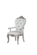 Set of Two 25&quot; Silver and Pearl Fabric Tufted Side Chair - $1,455.30
