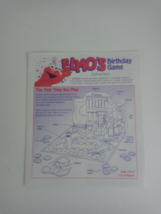 1997 Sesame Street Elmo&#39;s Birthday Board Game Instructions Replacement P... - £2.49 GBP