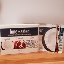Lune+Aster 5 Minute Rescue Mask Assortment - Hydrate, Nourish, Firm 2.4 Oz Boxed - £16.78 GBP