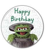 10 HAPPY BIRTHDAY FROM OSCAR THE GROUCH SESAME STREET 3&quot; SAFETY Pinback ... - $46.27 CAD