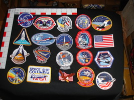 Space Shuttle Patch, Patches, set of 20 total patches NASA  - £19.74 GBP