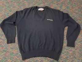 70s/80s San Francisco Knitting Mills &quot;SERVICE MASTER&quot; Sweater XL MADE US... - $32.08