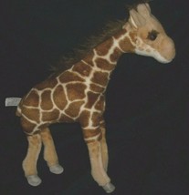 15" Fao Schwarz Baby Brown Tan Giraffe Poseable Legs Stuffed Animal Plush Toy - $23.75