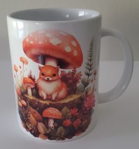 Wildlife Flowers Mushrooms 15 Ounce Sublimated Coffee Mug - £14.73 GBP