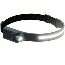 COB LED Headlamp USB Rechargeable Headlight Torch Work Light Bar Head Ba... - $6.95