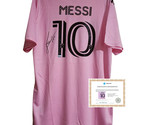 Lionel Messi Hand Signed #10 Inter Miami Home Jersey with COA - £445.08 GBP