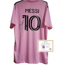Lionel Messi Hand Signed #10 Inter Miami Home Jersey with COA - £438.97 GBP