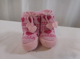 American Girl Doll Sweetheart Pajamas Pink Heart Booties Slipper Socks Only - £6.35 GBP