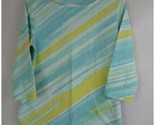 Ruby Rd Favorites Colorful Beaded 3/4 Sleeve Shirt Size Small - $16.48