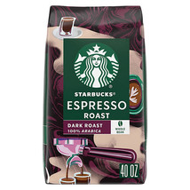 Starbucks Whole Bean Coffee, Espresso Roast Dark (40 oz.) - £16.49 GBP