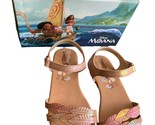Disney&#39;s Moana Strappy Feather Girl Sandals Size 12 New - $28.04