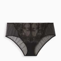 Torrid size 4/4X(26) Black Stretch Lace Hipster Panty With Keyhole Back,... - £13.25 GBP
