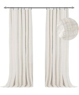 100% Blackout Shield Full Blackout Curtains For Bedroom 84 Inch Length 2... - $44.93