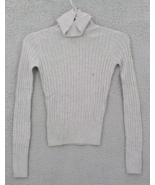 Aeropostale Turtleneck Sweater Ladies Juniors SZ XS Grey Knit Ribbed Top... - $9.99