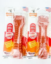 Nylabone DuraChew Bacon Power Chew Textured Nylon Dental Bone 50lb Dogs Extreme - $24.14