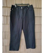 St John Sport Womens Pants High Rise Slight Stretch Career Black Size 14... - €40,88 EUR