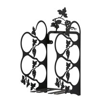 Village Wrought Iron Wall Mount Grapevine Wine Rack Medium - £71.29 GBP