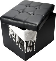 Storage Ottoman, 17X13X13In Folding Coffee Table, Abioyear Folding Foot ... - $37.92
