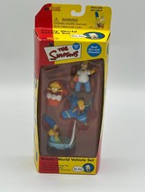 2000 The Simpsons KRUSTY WORLD VEHICLE SET Playmates MIB C-8.0 Die-Cast - $241.91 MXN