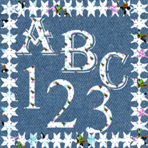 ABC and Numbers Muppets 19a-Digital ClipArt-Fonts-Art Clip-Snowflake-Gift Tag-No - £0.98 GBP