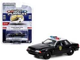 1990 Ford Mustang SSP Black and White &quot;Wyoming Highway Patrol&quot; &quot;Hot Purs... - £14.58 GBP