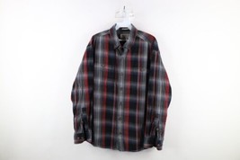 Duluth Trading Co Mens Large Untucked Heavyweight Flannel Button Down Shirt - £35.79 GBP