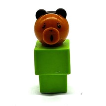 Fisher Price Jumbo Square Green Shape 3 1/2&quot; Replacement Figure from Thr... - $5.53