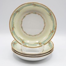 Noritake Morimura Art Déco N352 Dîner Chine Soupe Bol Ensemble De 4 19.1cm - £103.25 GBP