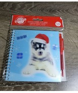 Christmas House 50 Sheets Holographic Dog Memo Book with Pen 4.75 in x 4... - $13.26 CAD