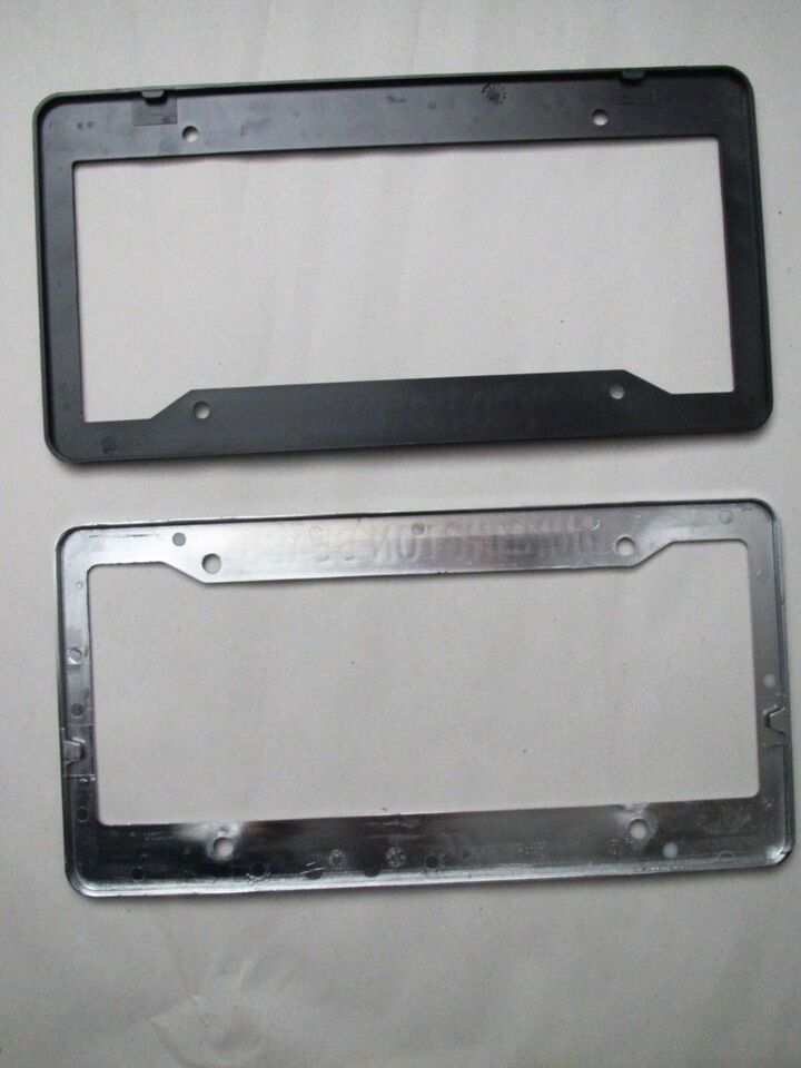 Glossy Black License Plate Frame HUNTINGTON BEACH Auto Accessory Mod-GRAPH9856236-6937