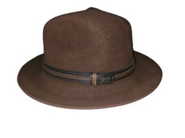 BAILEY Brandt Fedora Medium Mens Wool Brown Inches - 2.5 Brim 3.5 Crown Oval  - £33.44 GBP