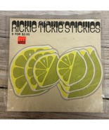 Vintage Rickie Tickie Stickies Mod Fruit Lemons Limes Novelty Stickers 6... - $34.04 CAD