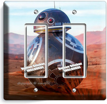 STAR WARS BB-8 DRON ROBOT BAD GUY 2 GFCI LIGHT SWITCH PLATES FAN GIFT RO... - $11.69