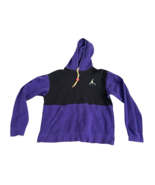 Vintage Nike Air Jordan Hoodie Mens Black Purple Colorblock Jumpman Y2K ... - $889.54 MXN