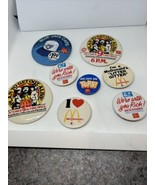 Lot of 8 Vintage Safety Rick Hansen Blue Jays McDonald&#39;s Badge Pinbacks ... - $35.37 CAD