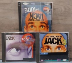 You Don&#39;t Know Jack PC Video Trivia Game 3 Pc VOlume 2 3 4 Berkeley Jellyvision - £22.28 GBP