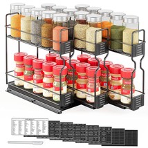 Pull Out Spice Rack Organizer For Cabinet, Heavy Duty Slide Out Seasonin... - $90.24